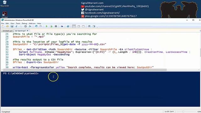 10. Search a file structure for a particular file type with PowerShell смотреть онлайн