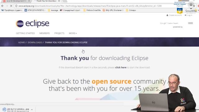 JAVAGR8. Відео інструкція з встановлення IDE Eclipse смотреть онлайн