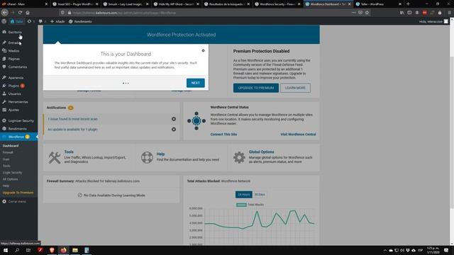 Curso Plugins Wordpress | Wordfence 2FA смотреть онлайн