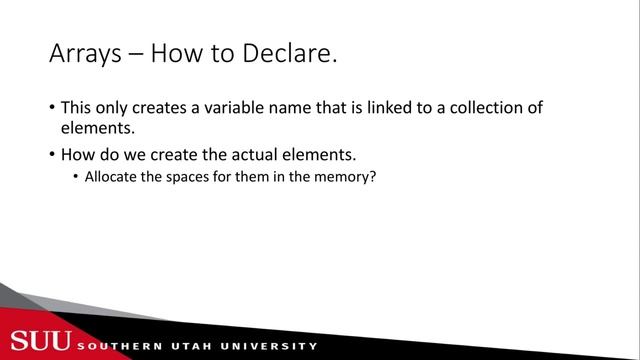Java: Introduction to Arrays смотреть онлайн