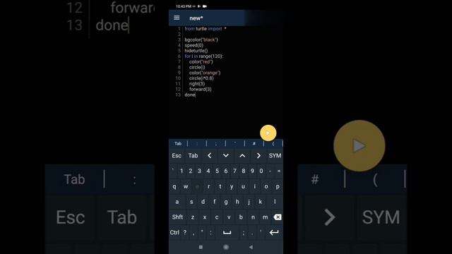 making a beautiful animated design using python on android with pyroid 3 app#python #design#anime смотреть онлайн