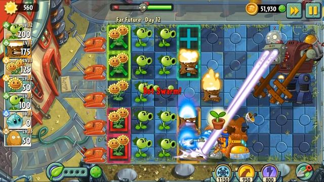 Plants vs. Zombies 2, но я могу использовать только 3 слота! (Далёкое будущее) смотреть онлайн