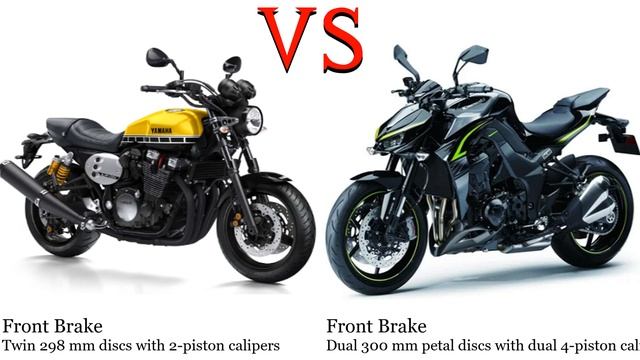 Yamaha XJR 1300 vs Kawasaki Z 1000 Test specification comparison смотреть онлайн