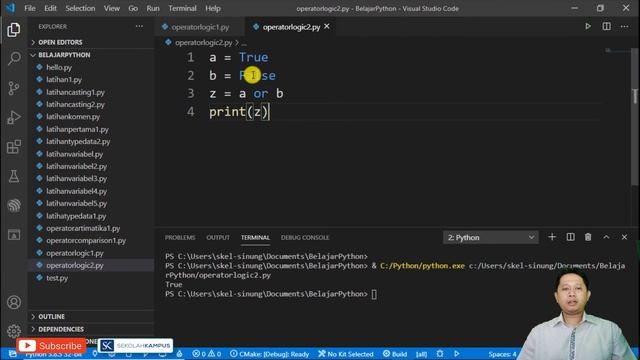 #4.3 Belajar Pyhton mengenal operator logika / logical untuk pemula смотреть онлайн