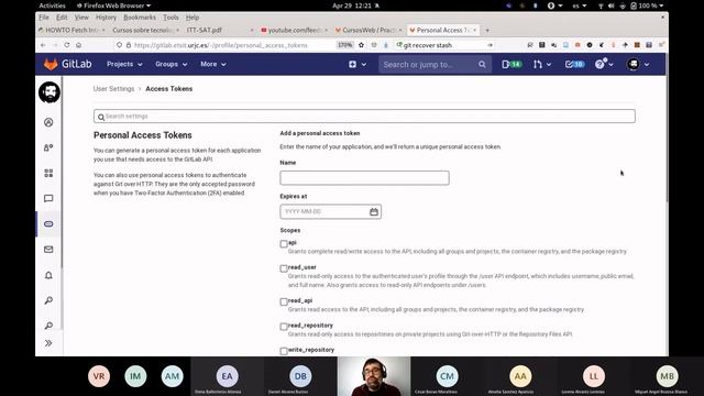 Intercambio de documentos. Ejercicio Forks en GitLab: Consulta a la API HTTP (formato JSON) смотреть онлайн