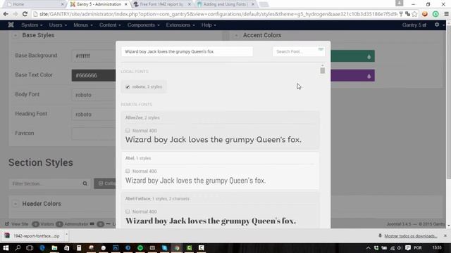 Como adicionar fontes no Gantry 5 смотреть онлайн