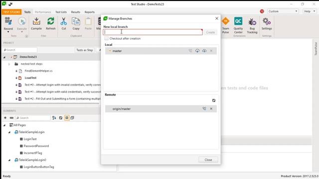 Test Studio Git Integration смотреть онлайн