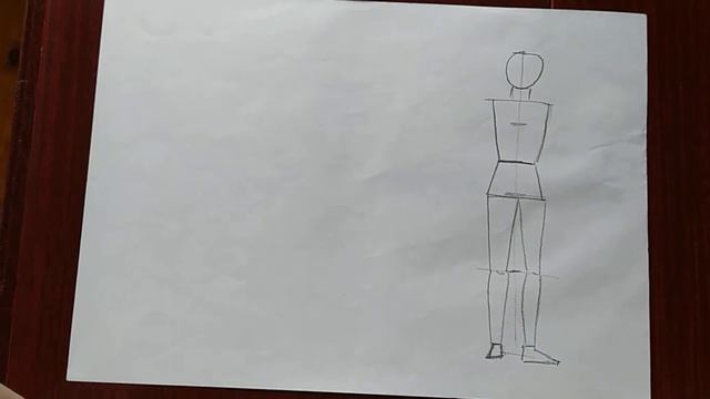 Принцип рисования стоящей фигуры человека смотреть онлайн