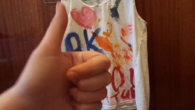Рисую гуашью на майке. смотреть онлайн
