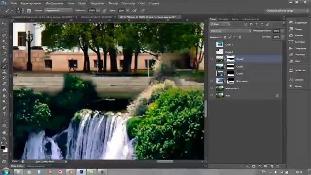 Как объединить несколько фотографий в фотошопе - How to merge photos in Photoshop speed art смотреть онлайн