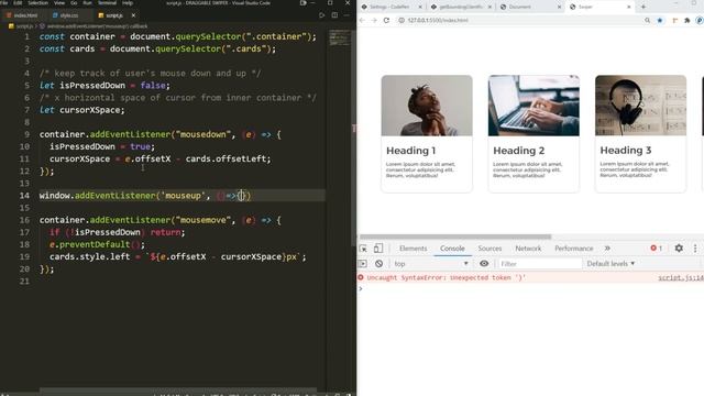 Build Draggable Slides With HTML CSS and JavaScript | Project 17 смотреть онлайн