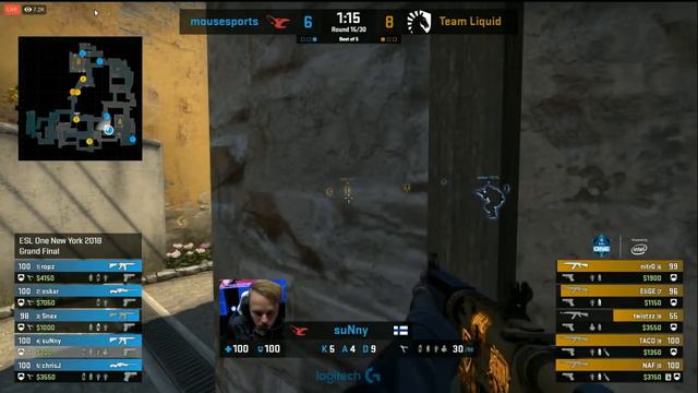 LIVE CSGO : ESL ONE NEWYORK 2018 TEAM LIQUID VS MOUSESPORT GRAND FINAL MAP3 INFERNO BO5 смотреть онлайн