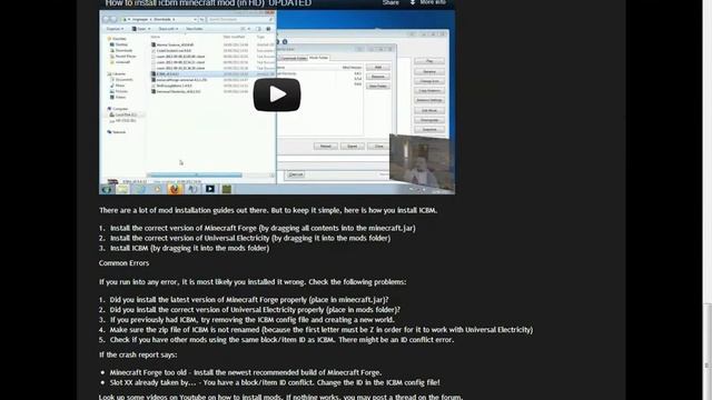 How to setup a ICBM mod server for minecraft 1.4.2(Working) смотреть онлайн