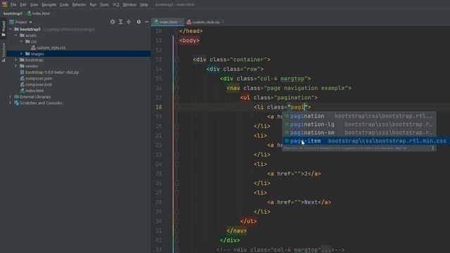 Pagination in bootstrap 5 | Pagination customize in bootstrap 5 | Pagination not working in English смотреть онлайн
