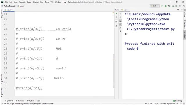 String Slicing in Python-Python programming for beginners смотреть онлайн