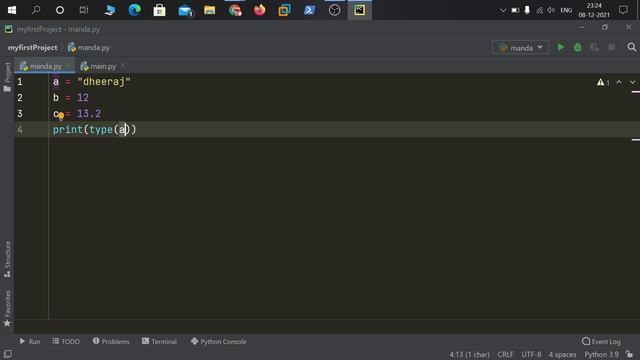 How to identify any datatype in python? смотреть онлайн