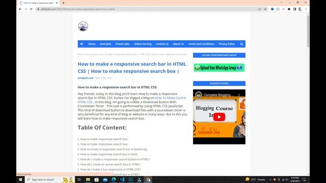 How to make a responsive search bar in HTML and CSS || Create responsive search bar || #searchbox смотреть онлайн