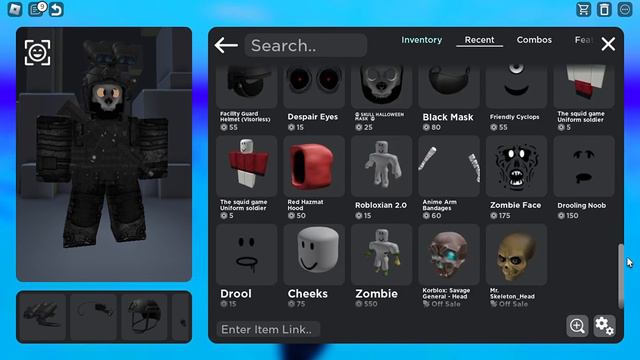 Roblox Gost Skin In Game