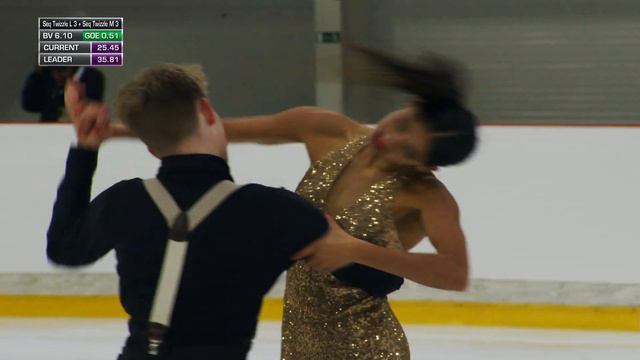 Isabel Mcquilkin / Jacob Portz (CAN)| Ice Dance Rhythm Dance | Riga 2019 смотреть онлайн