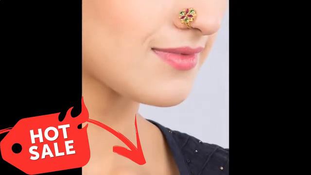 ANTIQUE NOSE STUD FOR WOMEN, NOSE PIN & RING #SALE смотреть онлайн