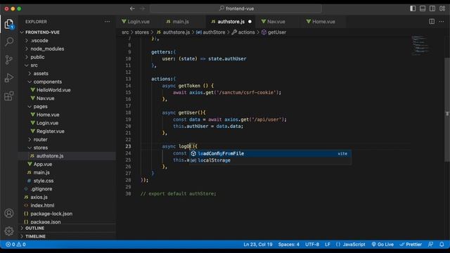 Laravel and Vue 3 Authentication - Fungsi Logout смотреть онлайн