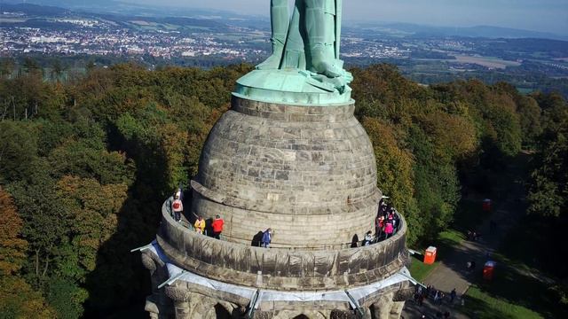 Hermannsdenkmal Detmold NRW Germany Drone Drohne Luftaufnahme Xiaomi fimi x8 SE #10 смотреть онлайн