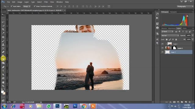 Double Exposure Effect in Photoshop смотреть онлайн