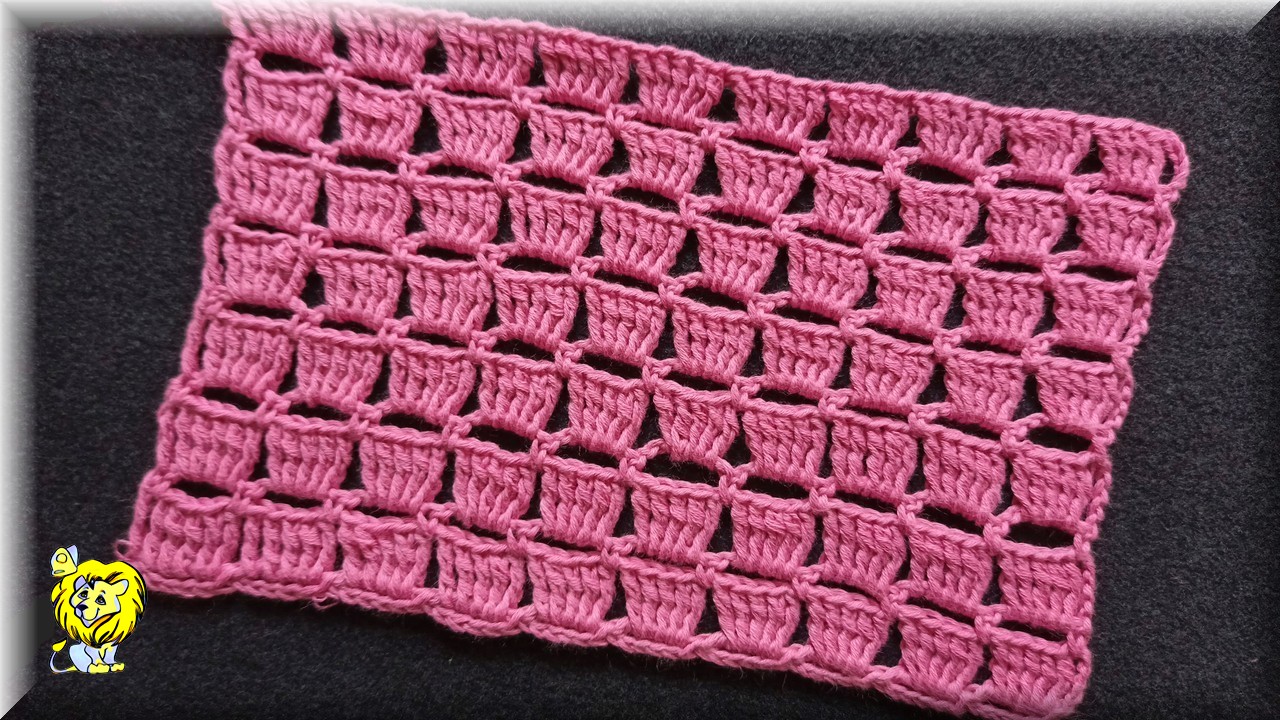 Простой узор крючком. Подходит для начинющих смотреть онлайн