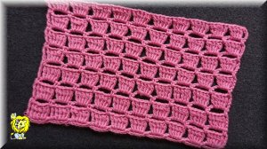 Простой узор крючком. Подходит для начинющих