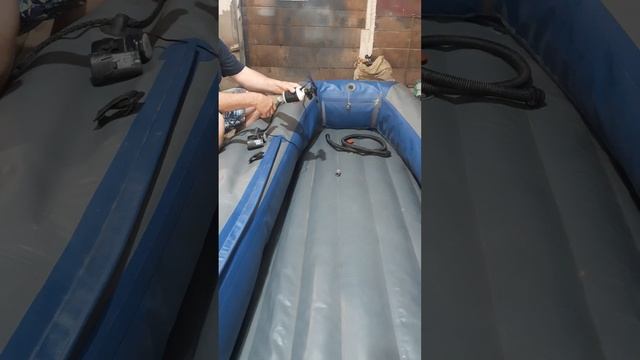 усовершенствованный насос для лодки ПВХ 12 вольт смотреть онлайн