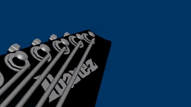 GRG170DX electric guitar modelled in blender 2.49 смотреть онлайн