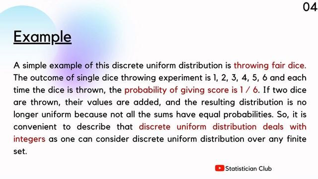 Brief description about discrete uniform distribution смотреть онлайн