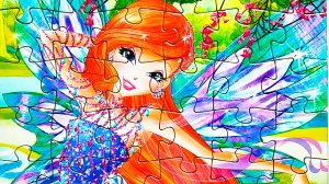 Клуб Винкс Блум - собираем пазлы для детей - Winx Club Bloom Puzzle for kids Раскрашка ТВ