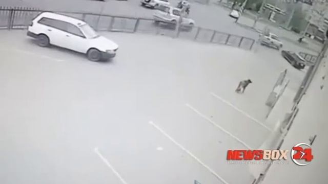 Переворот Тойоты Витц в Хабаровске зафиксировала камера наружного наблюдения смотреть онлайн
