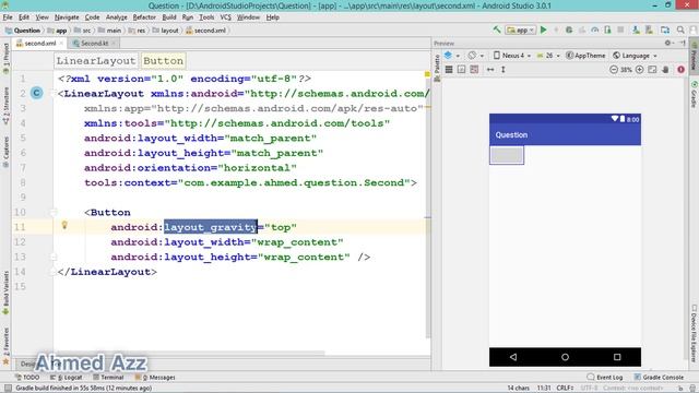 Your App - part - 26 - LinearLayout - Gravity & layout _gravity смотреть онлайн