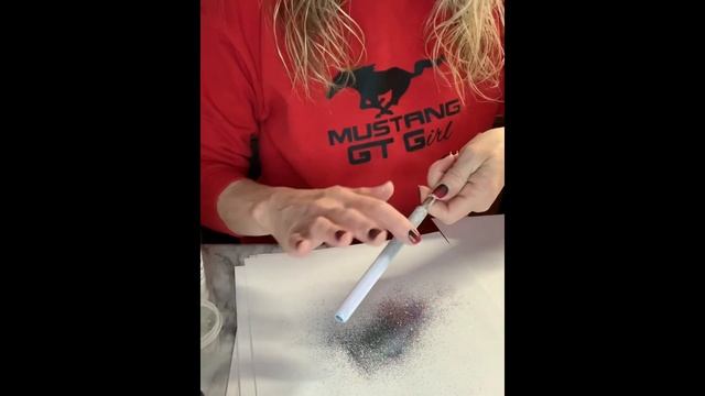 Tack-it glitter pen tutorial. Pen tutorial. Glitter Pens. смотреть онлайн