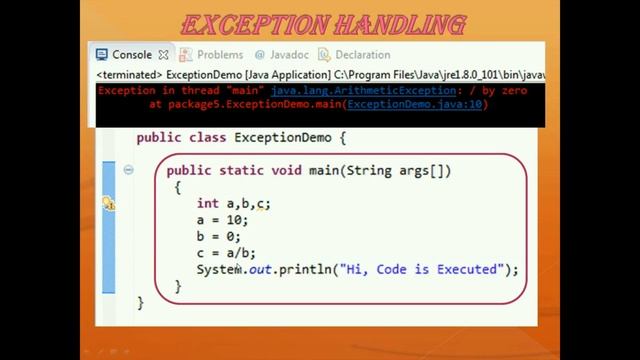 EXCEPTION HANDLING (PART - 1) смотреть онлайн
