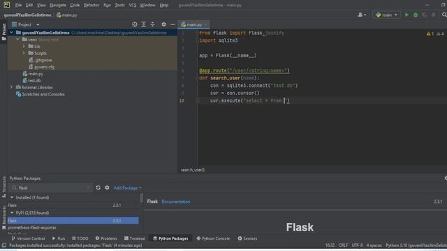 Flask Güvenli Yazılım Geliştirme - SQL Injection смотреть онлайн