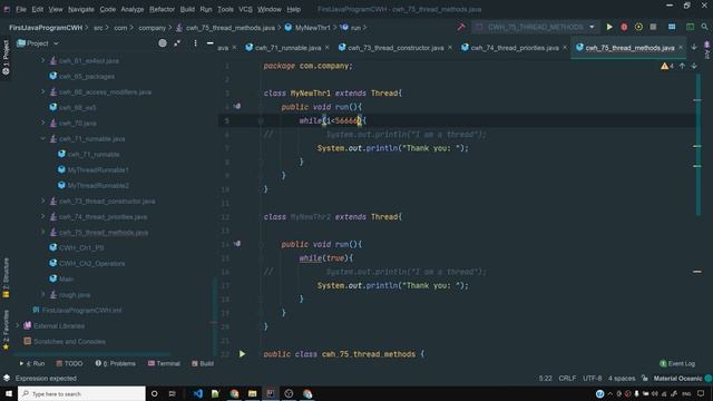 Java Thread Methods смотреть онлайн