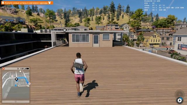 Watch Dogs 2. i3 4130 + 1060 3GB + 8GB RAM. TEST 1 смотреть онлайн