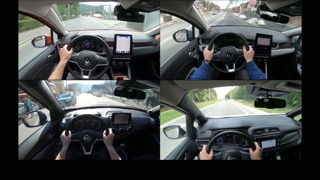 Renault CLIO 5 2020, CAPTUR II 2020, Nissan JUKE 2020, LEAF 2019 POV Driving смотреть онлайн