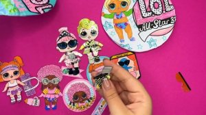 ? БУМАЖНЫЕ КУКЛЫ LOL ? Мои бумажные куклы лол и барби с одеждой. Бумажные сюрпризы