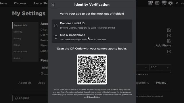 ROBLOX Verify Age | Voice Chat | смотреть онлайн