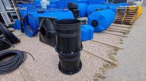 Пластиковые наборные кольца с крышкой купить в Севастополе. Канализация, дренаж, смотровой колодец