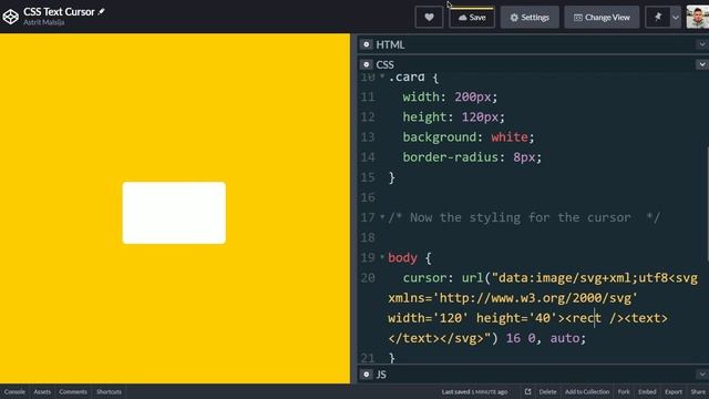 Pure CSS & SVG text cursor смотреть онлайн
