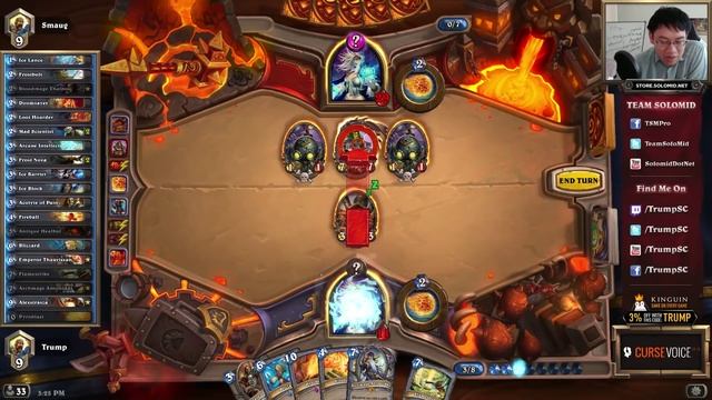 Hearthstone: Trump Deck Teachings - 10 - Freeze Mage (Mage) смотреть онлайн