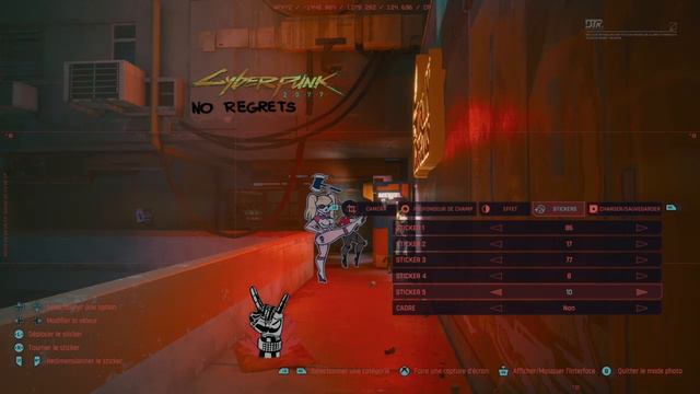Cyberpunk 2077 : photos - stickers - balade [SERIES S] смотреть онлайн
