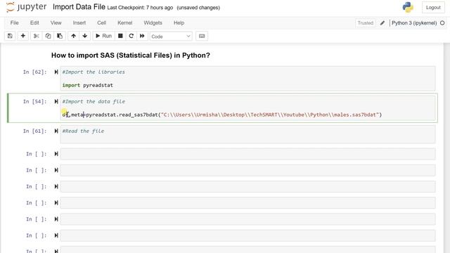 How to import SAS data file in Python смотреть онлайн