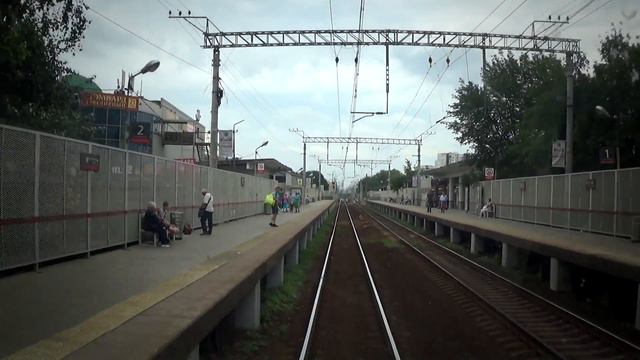 Поездка в задней кабине ЭД4МКМ-АЭРО-0005 (Москва - Шереметьево)