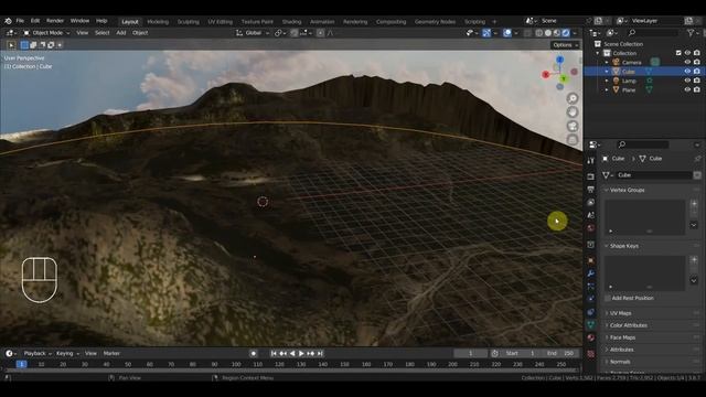 BLENDER 3.6 Купол с небом для локации в сцену смотреть онлайн
